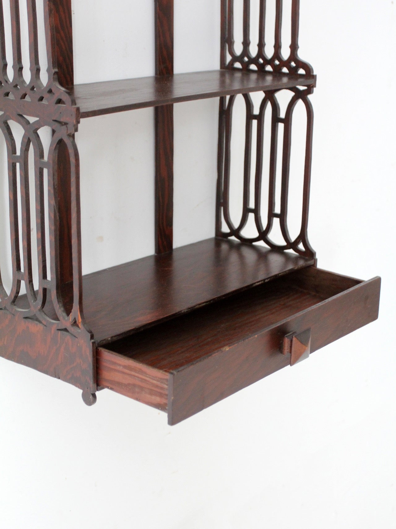 antique Victorian era wall shelf