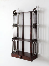 antique Victorian era wall shelf