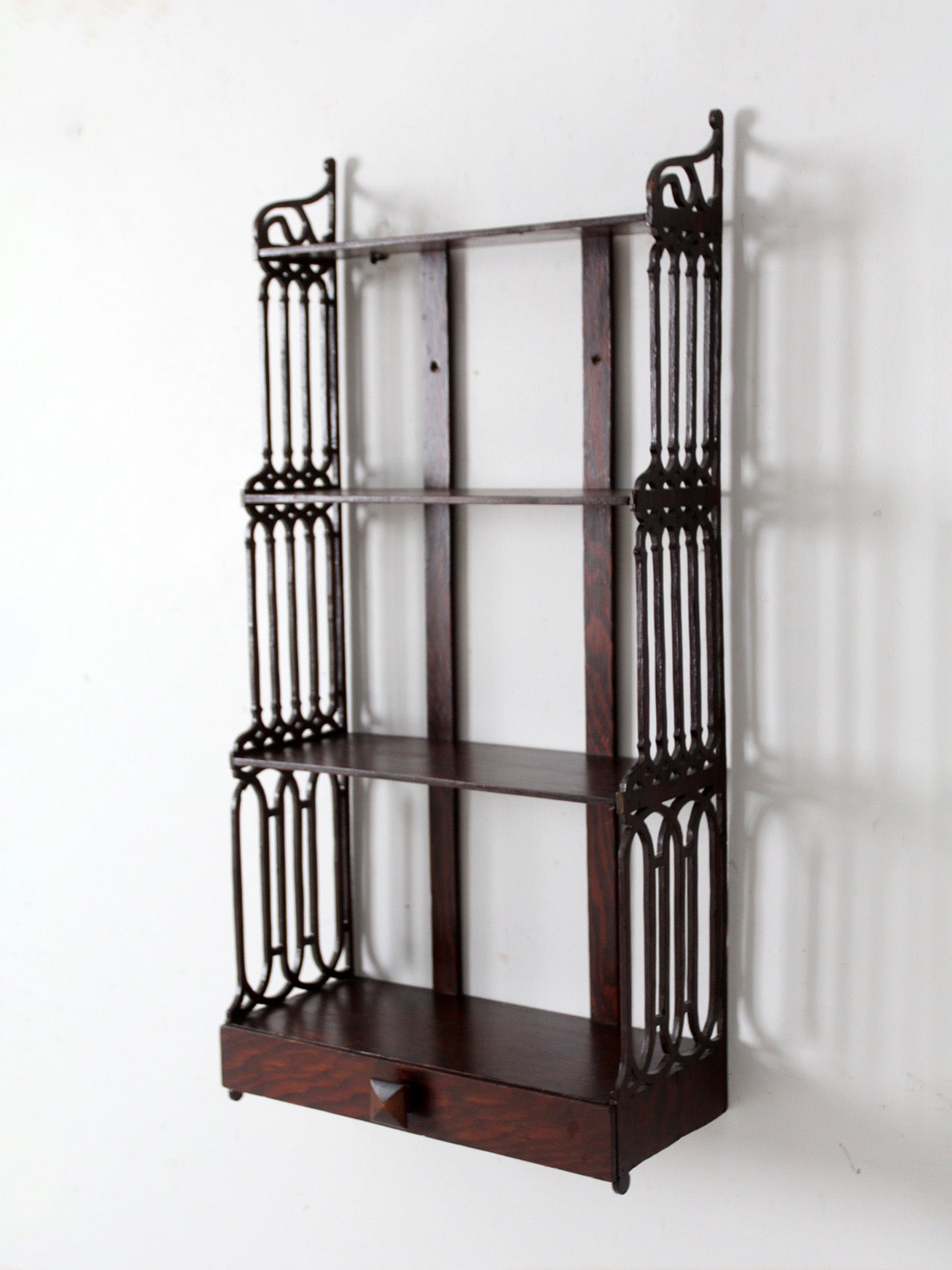 antique Victorian era wall shelf
