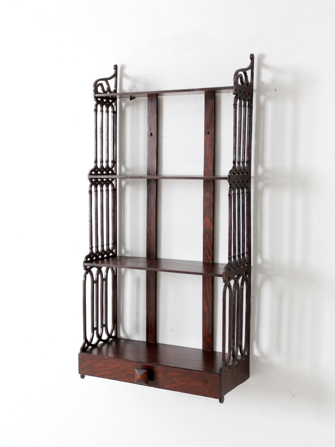 antique Victorian era wall shelf