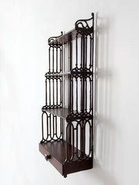 antique Victorian era wall shelf