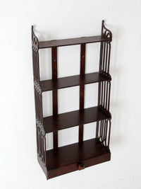 antique Victorian era wall shelf