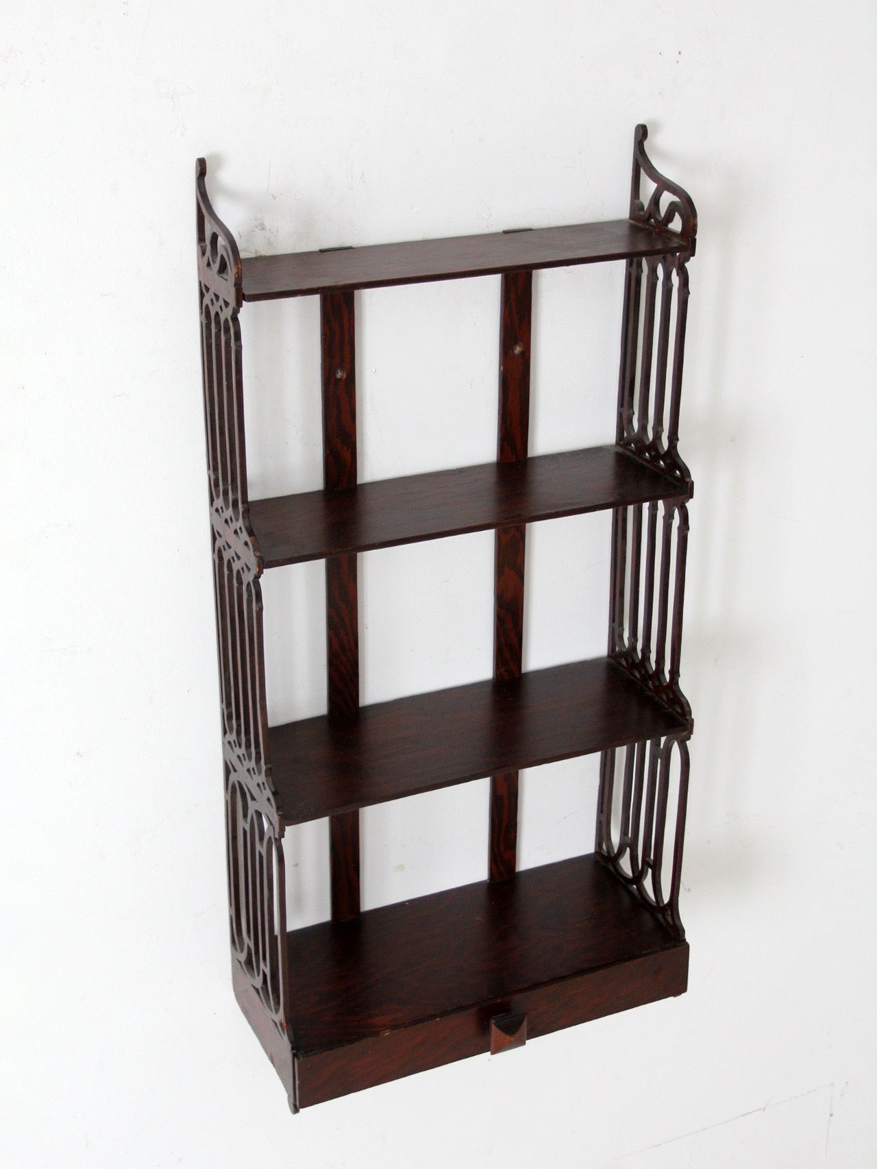 antique Victorian era wall shelf
