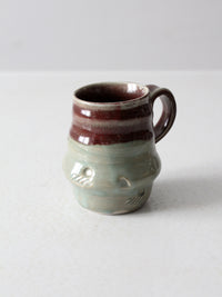 vintage studio pottery mug