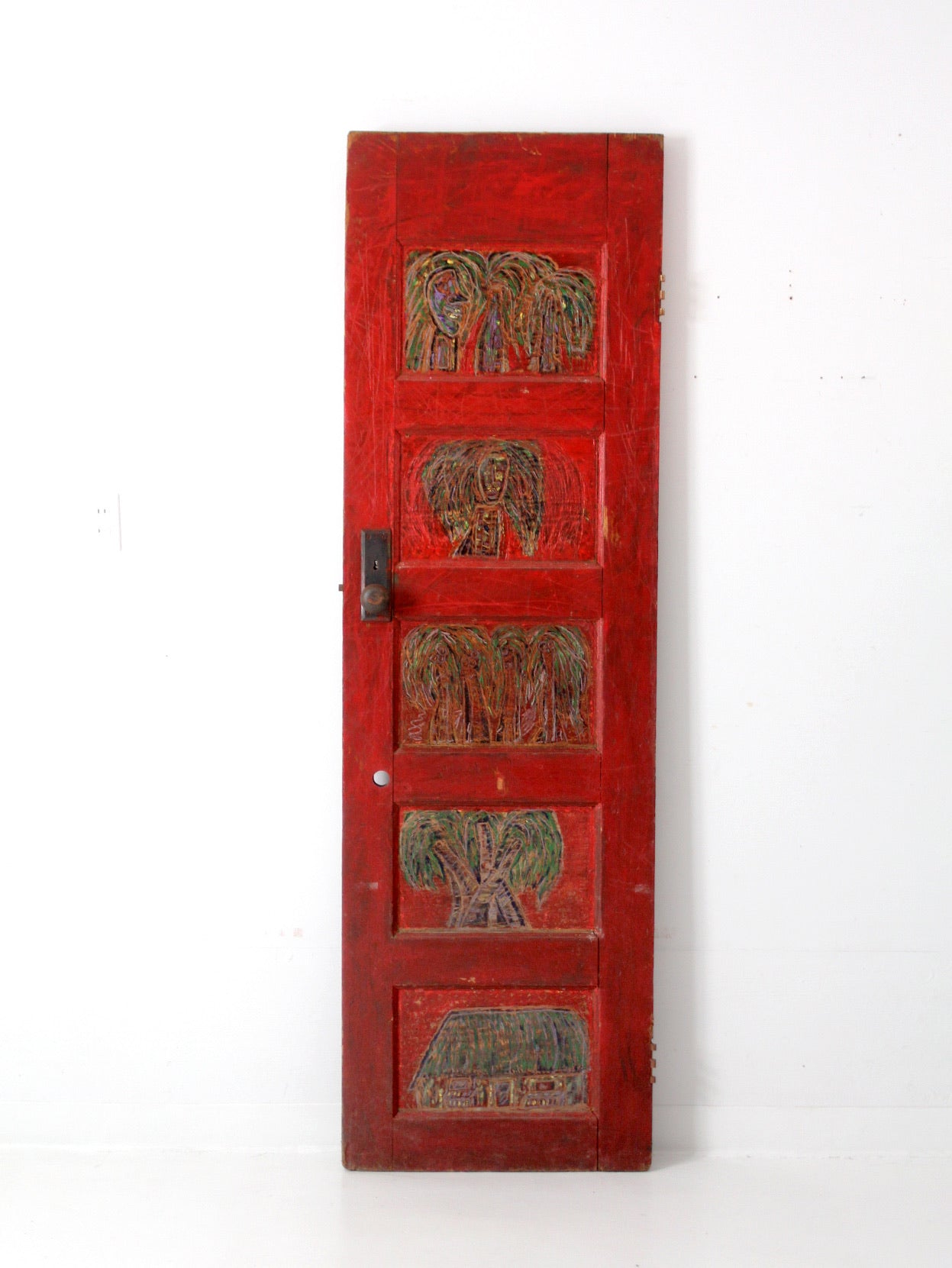 vintage outsider art door