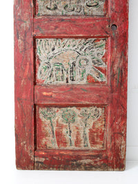 vintage outsider art door