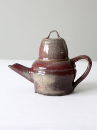 vintage studio pottery tea pot