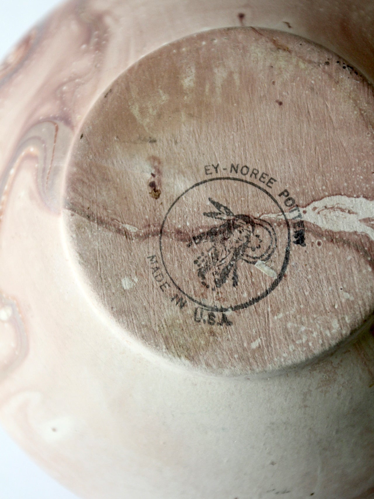 vintage Ey- Noree swirl pottery vase