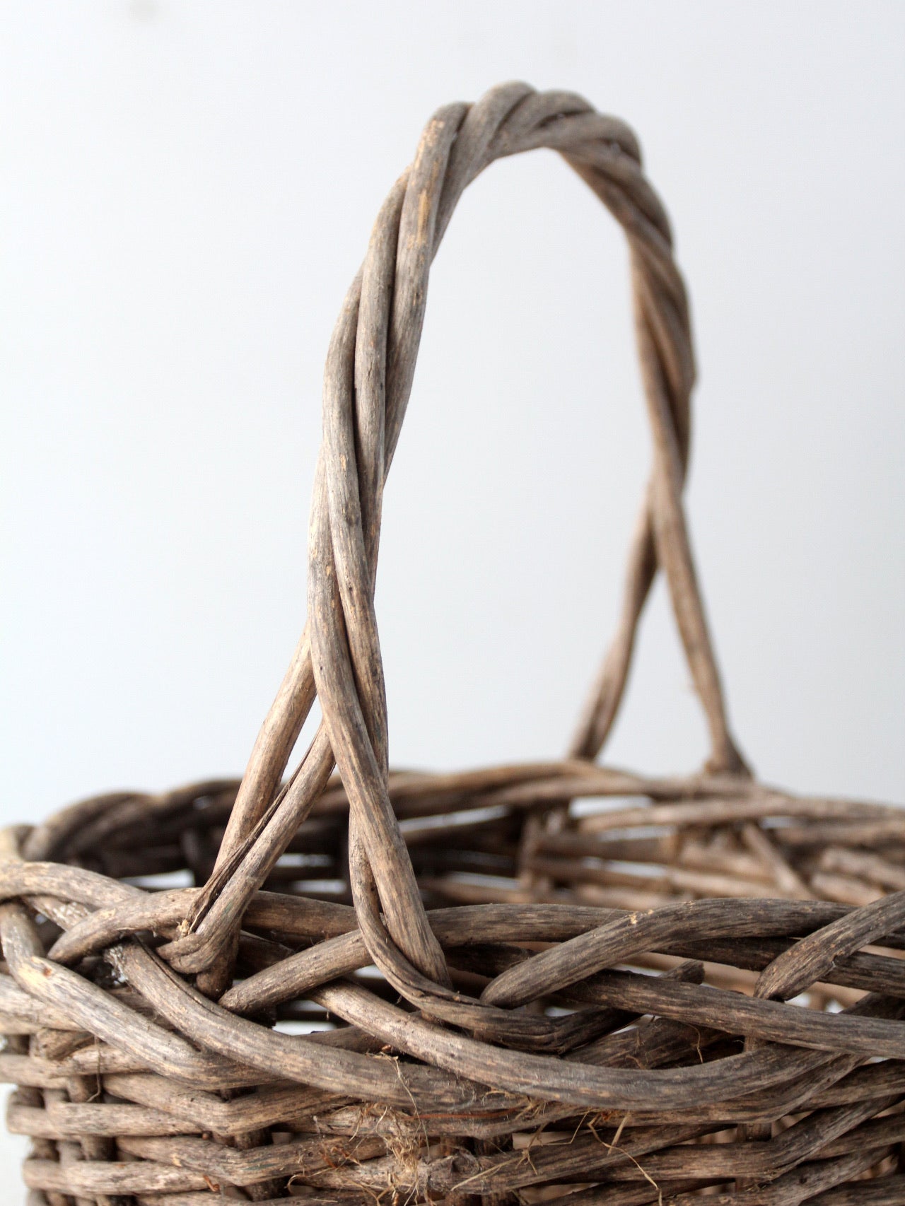 vintage rustic twig basket
