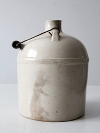 antique stoneware crock jug