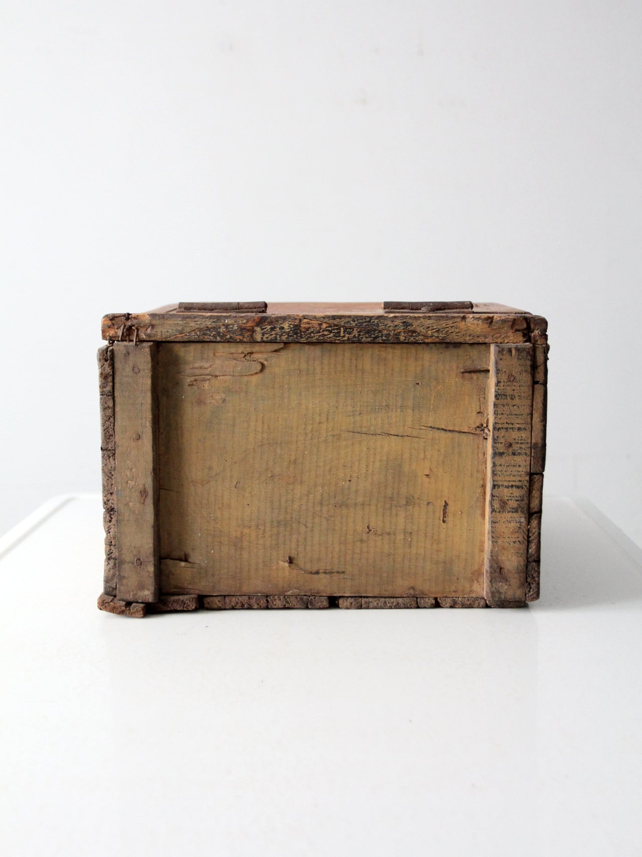 vintage wooden storage box