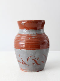 vintage studio pottery vase
