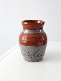 vintage studio pottery vase