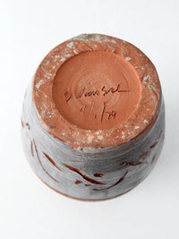 vintage studio pottery vase