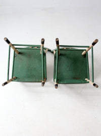 antique farmhouse chairs pair