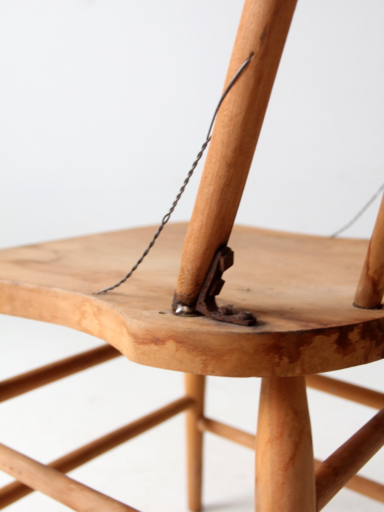 antique bow back Windsor farmhouse chair