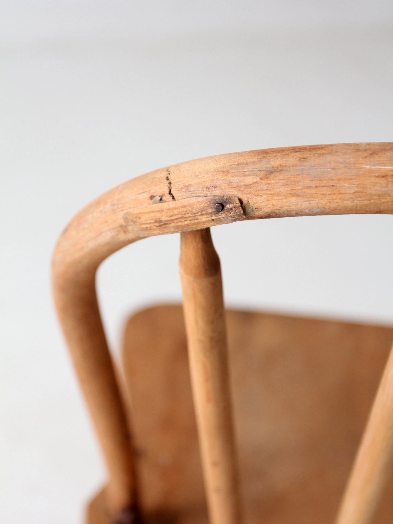 antique bow back Windsor farmhouse chair