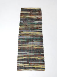 vintage American rag rug 8.5 ft x 3 ft
