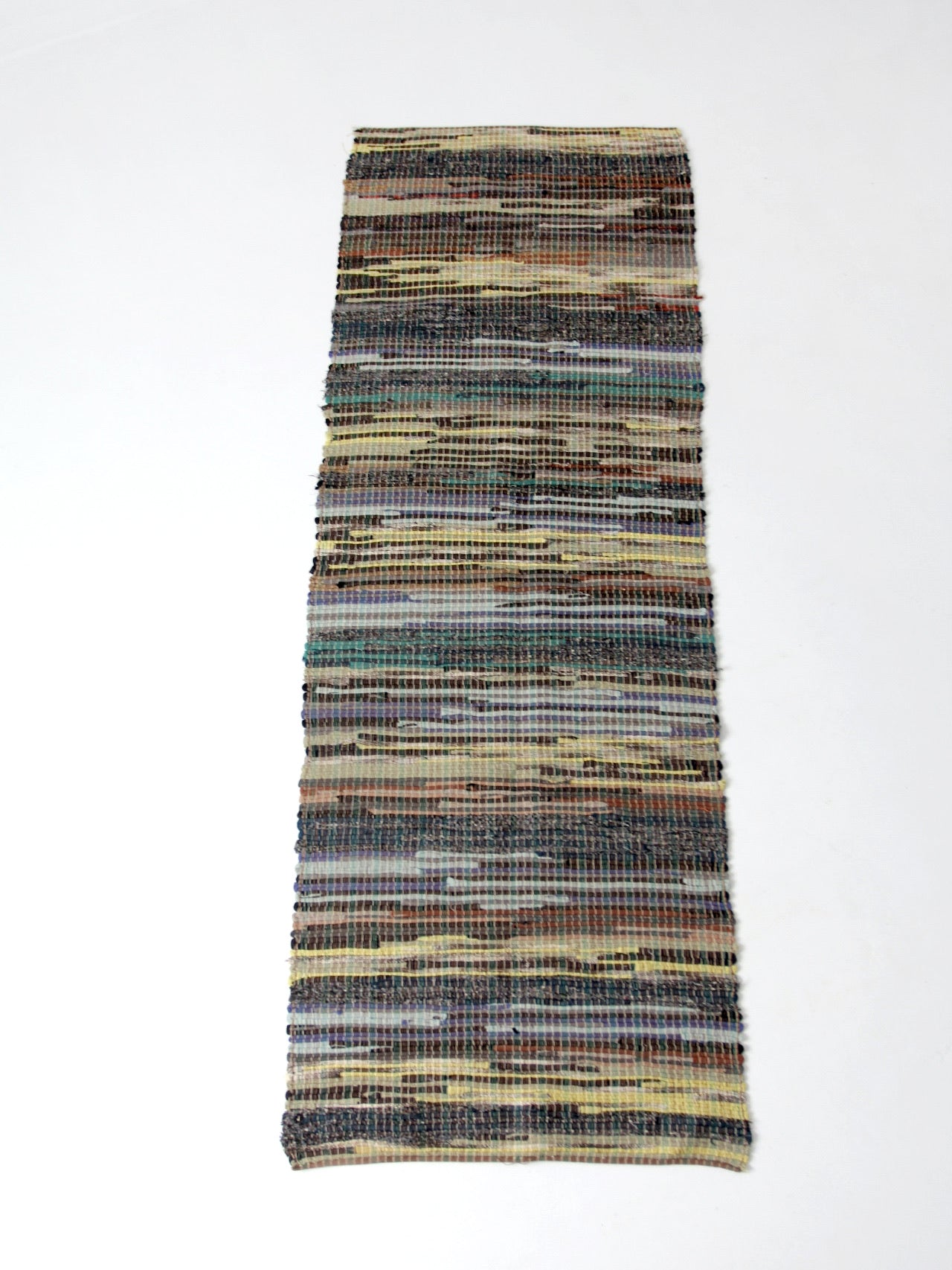 vintage American rag rug 8.5 ft x 3 ft