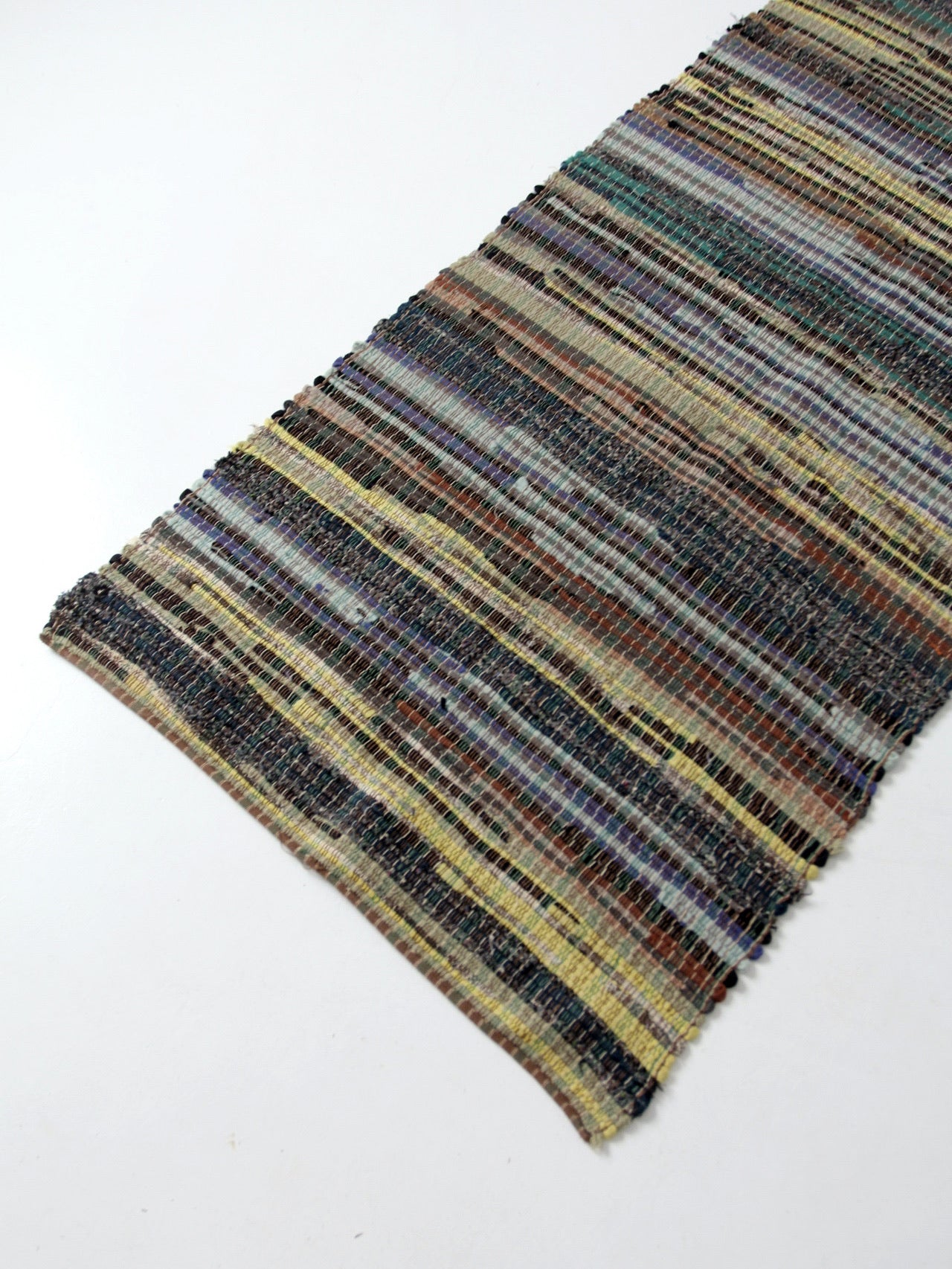 vintage American rag rug 8.5 ft x 3 ft