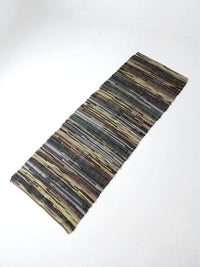 vintage American rag rug 8.5 ft x 3 ft