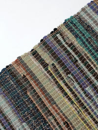 vintage American rag rug 8.5 ft x 3 ft