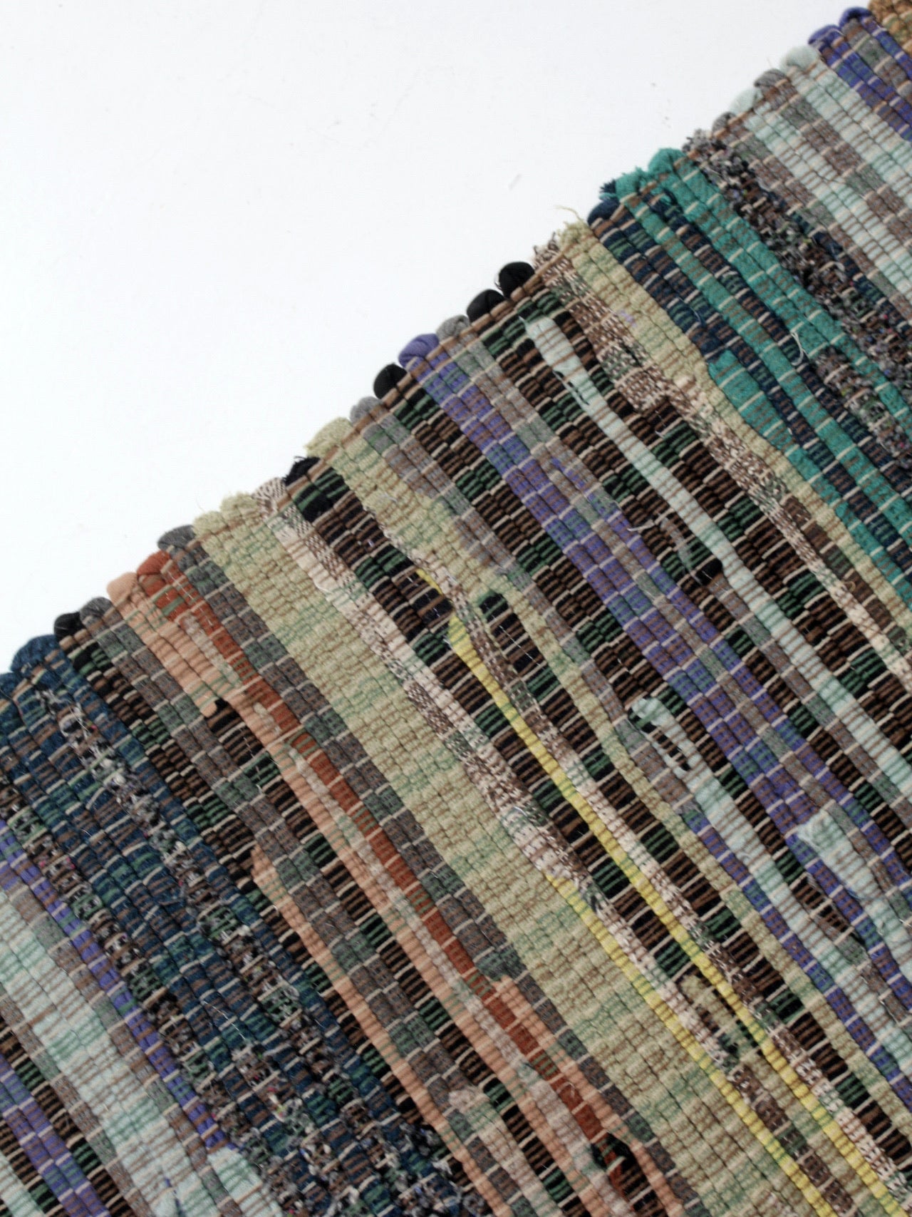 vintage American rag rug 8.5 ft x 3 ft