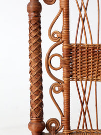 antique Heywood Brothers Wicker Chair