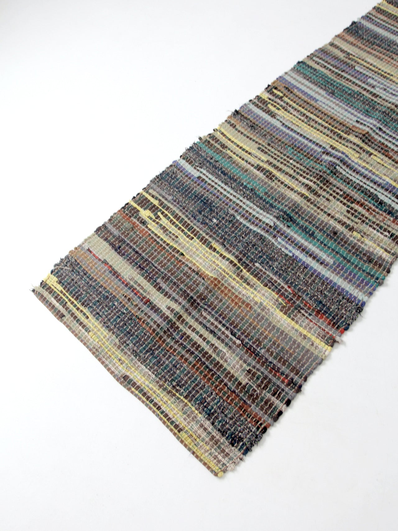 vintage American rag rug 8.5 ft x 3 ft