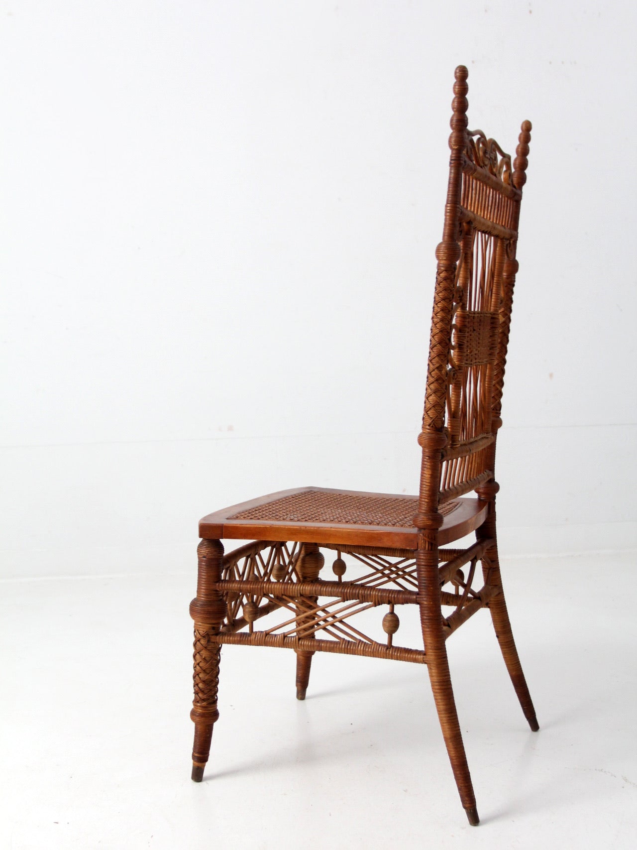antique Heywood Brothers Wicker Chair