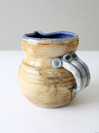 vintage studio pottery pitcher