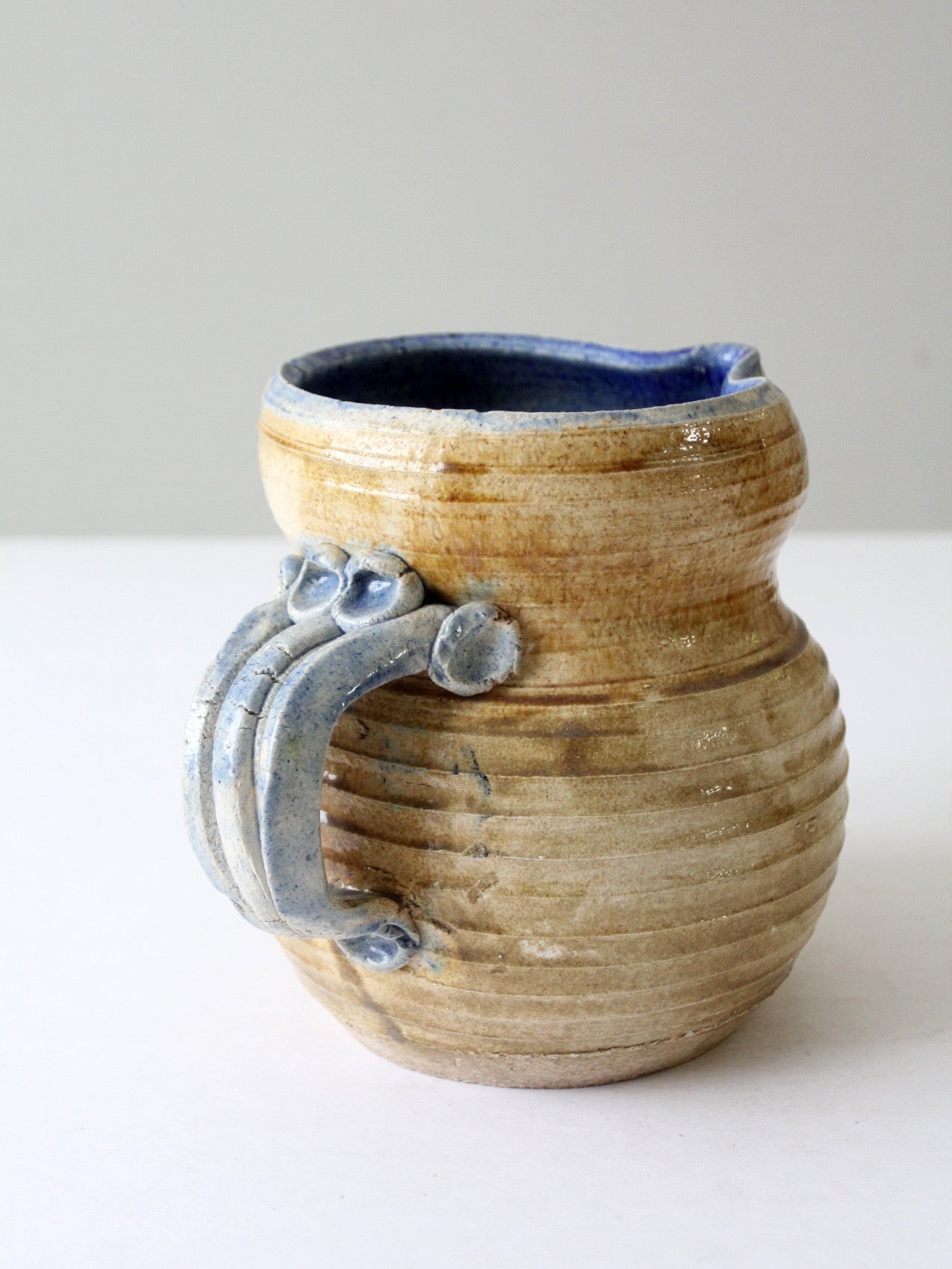 vintage studio pottery pitcher