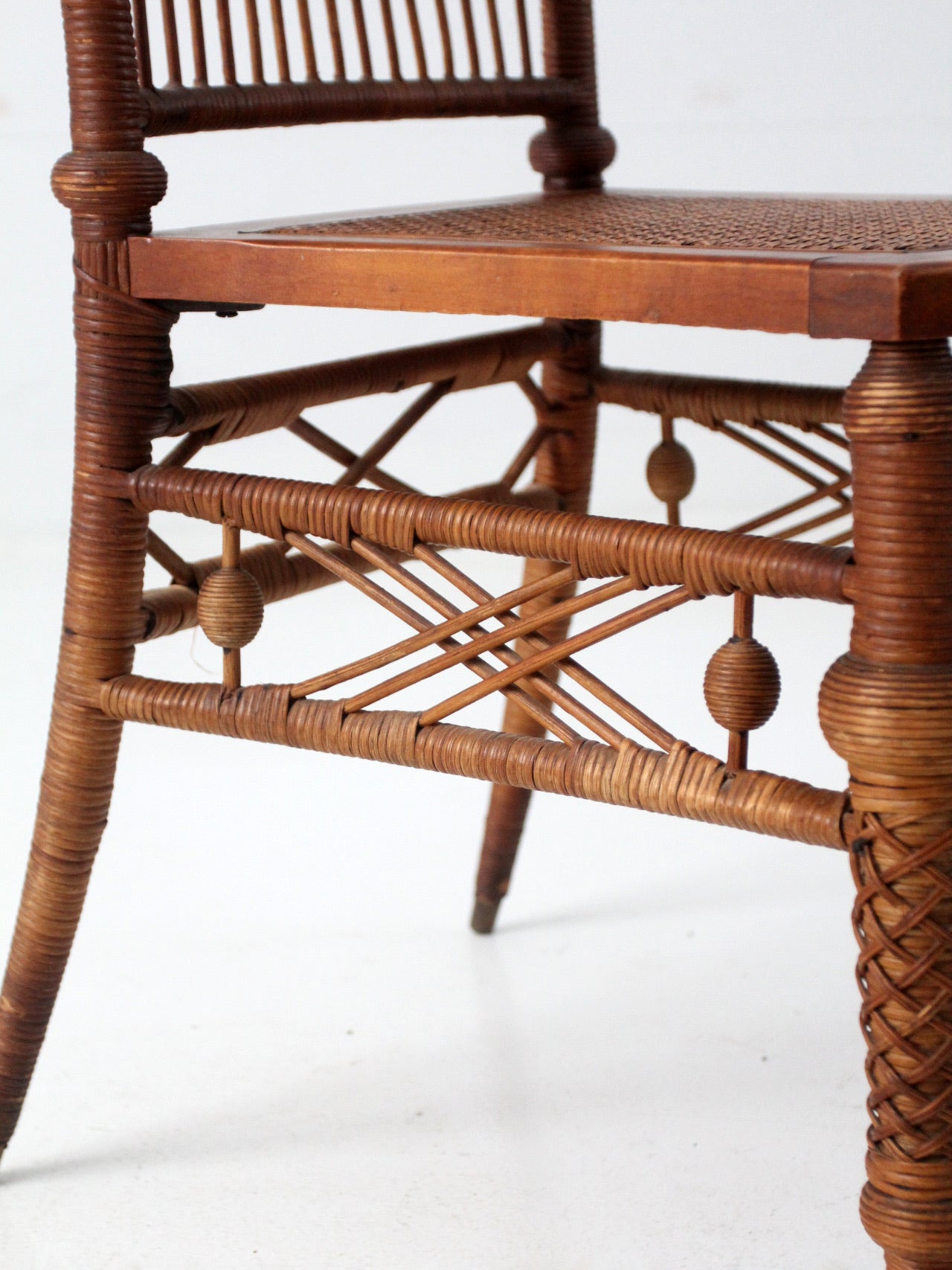 antique Heywood Brothers Wicker Chair