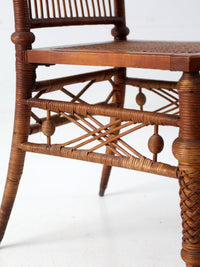 antique Heywood Brothers Wicker Chair