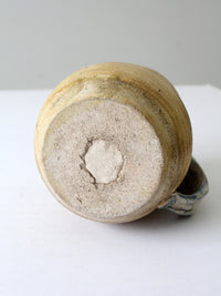 vintage studio pottery pitcher