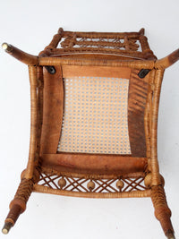 antique Heywood Brothers Wicker Chair