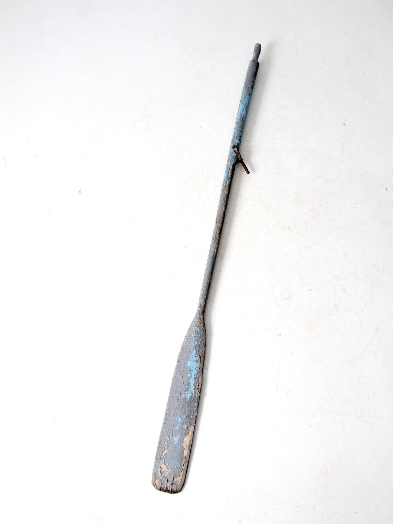 vintage painted wooden oar