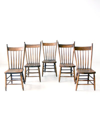 antique farmhouse Windsor dining chairs set of 5