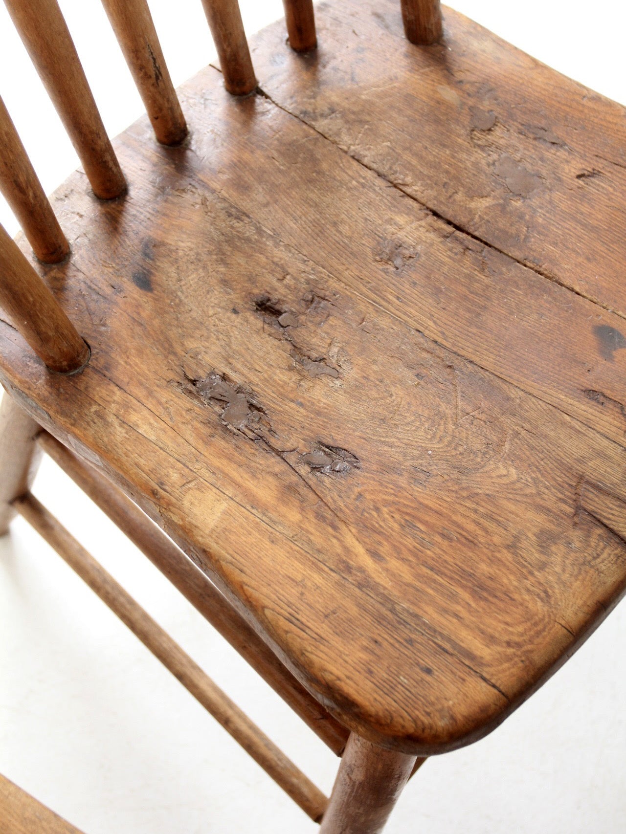 antique farmhouse Windsor dining chairs set of 5