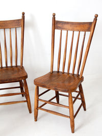 antique farmhouse Windsor dining chairs set of 5