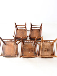 antique farmhouse Windsor dining chairs set of 5