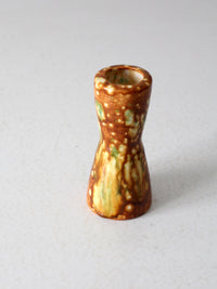 vintage studio pottery bud vase