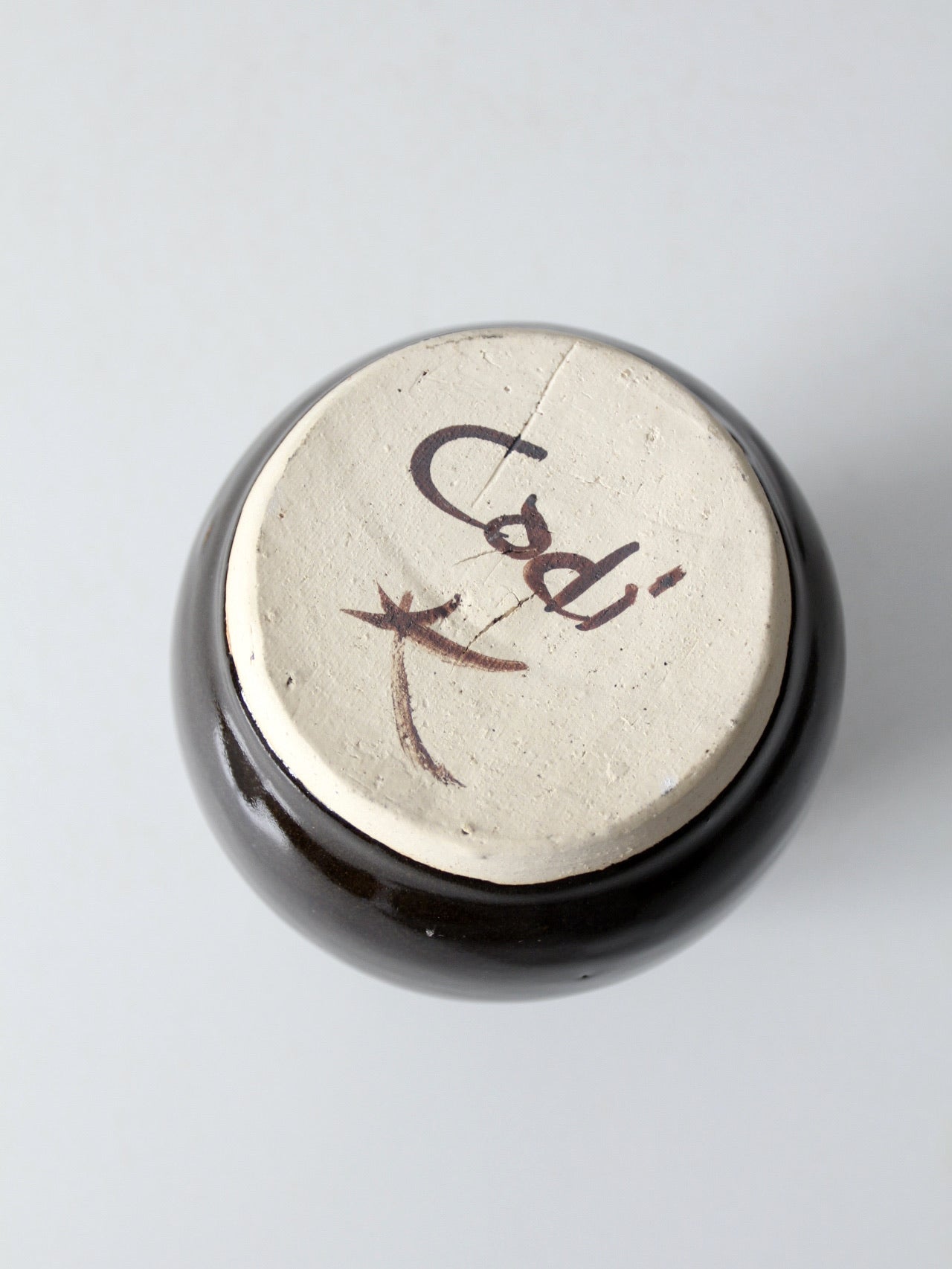 vintage studio pottery vase