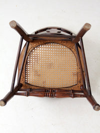 antique Victorian Eastlake cane seat chair