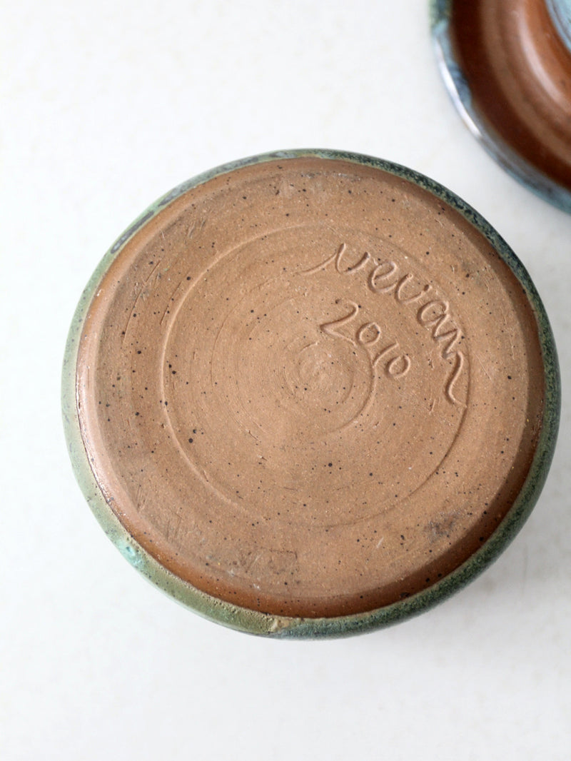 vintage studio pottery jar