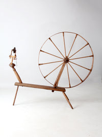 antique great wheel spinning wheel