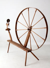 antique great wheel spinning wheel
