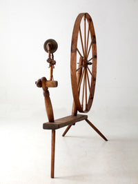 antique great wheel spinning wheel