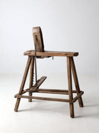 antique saddle maker's bench