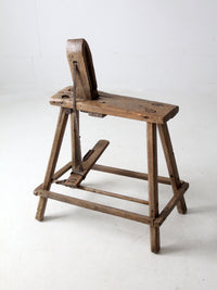 antique saddle maker's bench